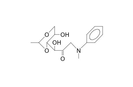 1-Deoxy-4,6-O-ethylidene-1-(N-methyl-anilino)-D-fructose