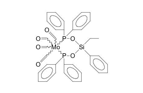 Tetracarbonyl-(bis[diphenylphosphinoxy]ethylphenylsilane)-molybdenum