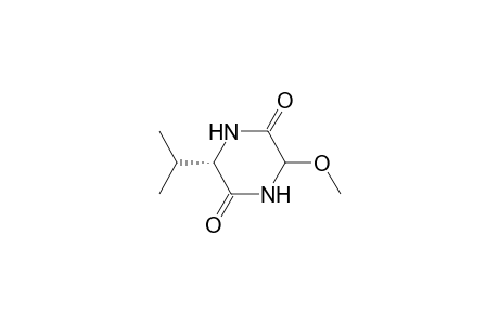 (3S,6RS)-3-isopropyl-6-methoxy-2,5-piperazinedione