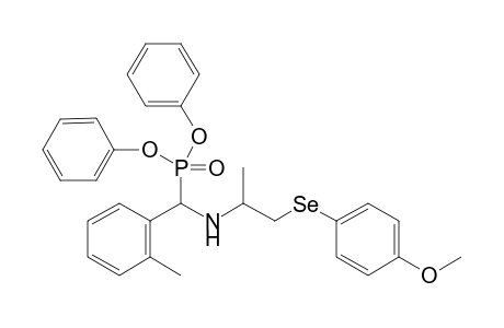 Diphenyl [({1-[(4-Methoxyphenyl)selanyl]propan-2-yl}amino)-(o-tolyl)methyl]phosphonate