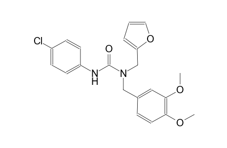 urea, N'-(4-chlorophenyl)-N-[(3,4-dimethoxyphenyl)methyl]-N-(2-furanylmethyl)-