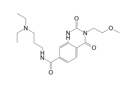 N-[3-(diethylamino)propyl]-3-(2-methoxyethyl)-2,4-dioxo-1,2,3,4-tetrahydro-7-quinazolinecarboxamide