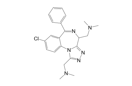 8-Chloro-1,4-bis(dimethylamino-methyl)-6-phenyl-4H-S-triazolo(4,3-A)(1,4)benzodiazepine