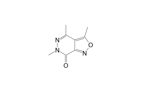 3,4,6-TRIMETHYL-ISOXAZOLO-[3,4-D]-PYRIDAZIN-7-(6H)-ONE