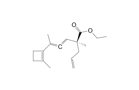 Ethyl 2-methyl-5-(2'-methyl-1'-cyclobuten-1'-yl0-2-(2'-propenyl)-3,4-hexadienoate