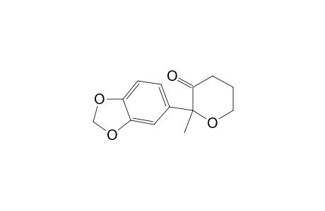 2-(1,3-benzodioxol-5-yl)-2-methyl-3-oxanone