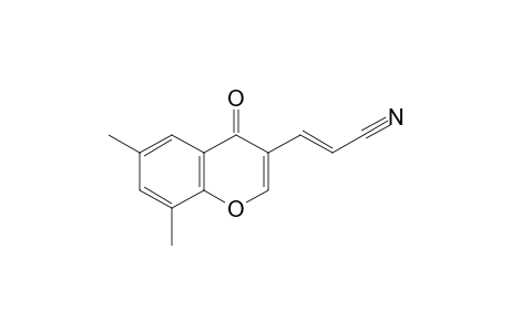 (2E)-3-(6,8-Dimethylchromon-3-yl)acrylonitrile