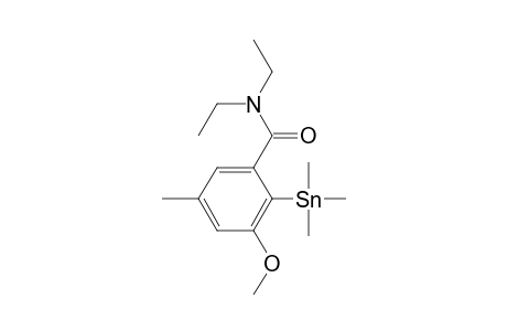 3-Methoxy-5-methyl-2-(trimethylstannyl)benzoic acid Diethylamide