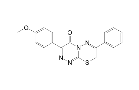 3-p-Methoxyphenyl-7-phenyl-8H-[1,2,4]triazino[3,4-b][1,3,4]thiadiazin-4-one