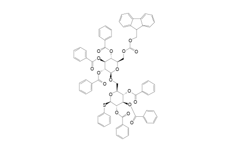 PHENYL-2,3,4-TRI-O-BENZOYL-6-O-9-FLUORENYLMETHYLOXYCARBOXYL-BETA-D-GLUCOPYRANOSYL-(1->6)-2,3,4-TRI-O-BENZOYL-1-THIO-BETA-D-GLUCOPYRANOSIDE
