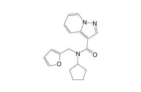 pyrazolo[1,5-a]pyridine-3-carboxamide, N-cyclopentyl-N-(2-furanylmethyl)-