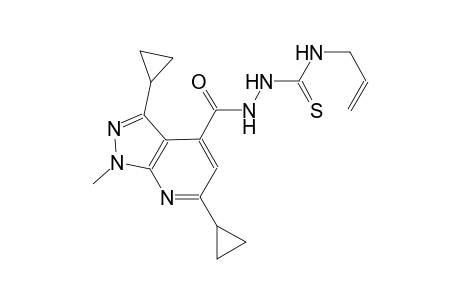 N-allyl-2-[(3,6-dicyclopropyl-1-methyl-1H-pyrazolo[3,4-b]pyridin-4-yl)carbonyl]hydrazinecarbothioamide