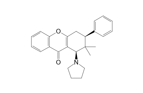 (1R,3S)-2,2-dimethyl-3-phenyl-1-(1-pyrrolidinyl)-3,4-dihydro-1H-xanthen-9-one