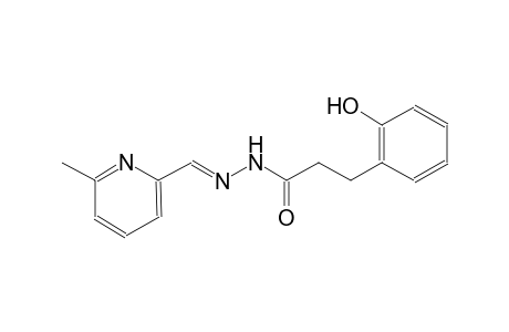3-(2-hydroxyphenyl)-N'-[(E)-(6-methyl-2-pyridinyl)methylidene]propanohydrazide