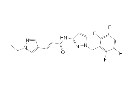 (2E)-3-(1-ethyl-1H-pyrazol-4-yl)-N-[1-(2,3,5,6-tetrafluorobenzyl)-1H-pyrazol-3-yl]-2-propenamide