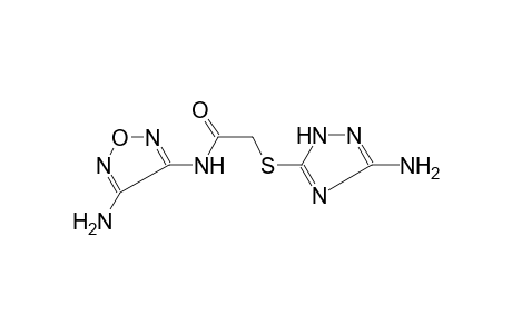 N-(4-Amino-1,2,5-oxadiazol-3-yl)-2-[(3-amino-1H-1,2,4-triazol-5-yl)sulfanyl]acetamide