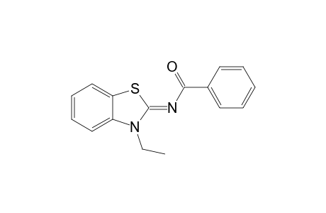 3-Ethyl-2-benzoylimino-1,3-benzothiazoline