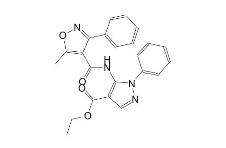 ethyl 5-{[(5-methyl-3-phenyl-4-isoxazolyl)carbonyl]amino}-1-phenyl-1H-pyrazole-4-carboxylate