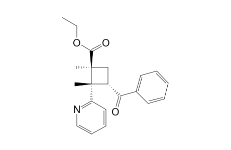 4.alpha.-Benzoyl-2.beta.-ethoxycarbonyl-1.beta.,2.alpha.-dimethyl-1.alpha.-(2-pyridyl)cyclobutane