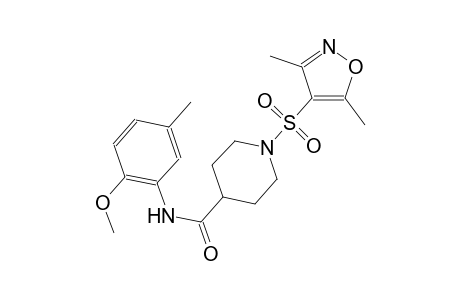 1-[(3,5-dimethyl-4-isoxazolyl)sulfonyl]-N-(2-methoxy-5-methylphenyl)-4-piperidinecarboxamide