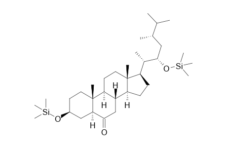 (22S,24S)-3.beta.,22-Dihydroxy-24-methyl-5.alpha.-cholestan-6-one bis(trimethylsilyl) ether dev.