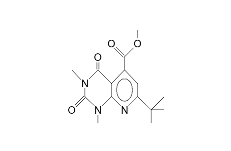 Tetrahydro-1,3-dimethyl-2,4-dioxo-5-carbomethoxy-7-tert-butyl-pyrido(2,3-D)pyrimidine