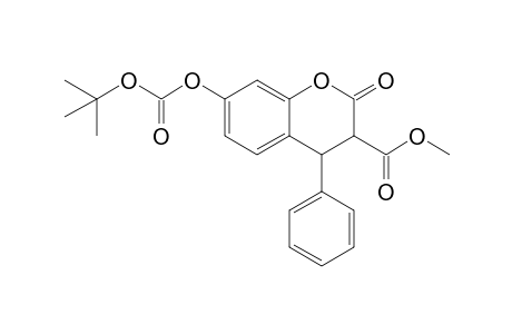7-tert-butoxycarbonyloxy-2-keto-4-phenyl-chroman-3-carboxylic acid methyl ester