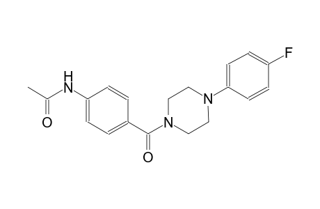 N-(4-{[4-(4-fluorophenyl)-1-piperazinyl]carbonyl}phenyl)acetamide