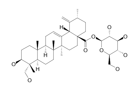 3-BETA,23-DIHYDROXY-URS-12,19(29)-DIEN-28-OIC-ACID-28-BETA-D-GLUCOPYRANOSYLESTER