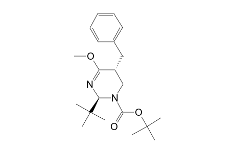(2S,5R)-2-tert-butyl-6-methoxy-5-(phenylmethyl)-4,5-dihydro-2H-pyrimidine-3-carboxylic acid tert-butyl ester