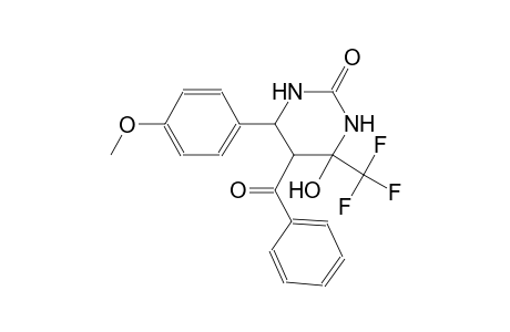 2(1H)-pyrimidinone, 5-benzoyltetrahydro-4-hydroxy-6-(4-methoxyphenyl)-4-(trifluoromethyl)-