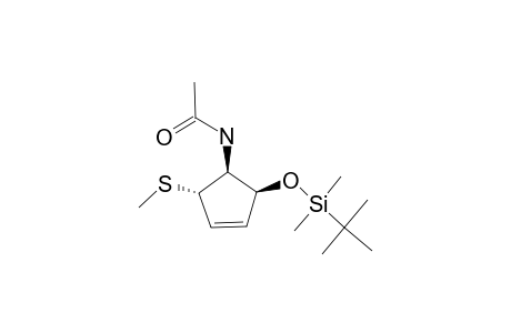 (3S,4S,5S)-4-Acylamino-5-tert-butyldimethylsilyloxy-3-methylthio-1-cyclopentene