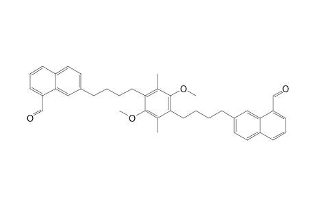 1,4-bis[4'-(8"-Formyl-2"-naphthyl)butyl]-2,5-dimethoxy-3,6-dimethylbenzene
