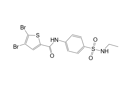 4,5-dibromo-N-{4-[(ethylamino)sulfonyl]phenyl}-2-thiophenecarboxamide