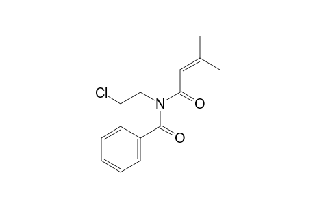N-(2-Chloroethyl)-N-(3-methylbut-2-enoyl)benzamide