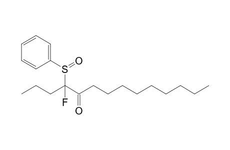 4-Fluoro-4-(phenylsulfinyl)-5-tetradecanone