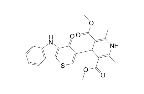 Dimethyl 1,4-dihydro-2,6-dimethyl-4-(4',5'-dihydro-4'-oxo-thiopyrano[3,2-b]indol-3'-yl)pyridine-3,5-dicarboxylate