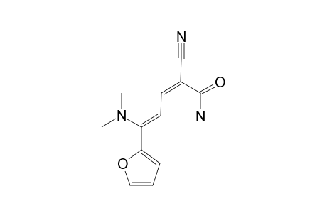 2-CYANO-5-(DIMETHYLAMINO)-5-(FURAN-2-YL)-PENTA-2,4-DIENAMIDE