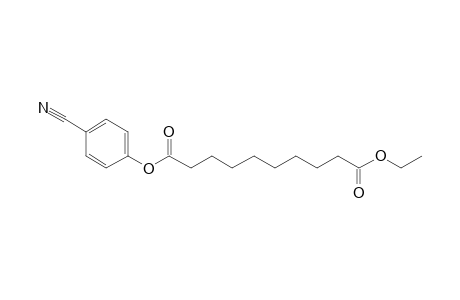 Sebacic acid, 4-cyanophenyl ethyl ester