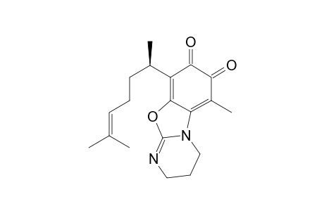 5-Methyl-2'-( 1',4'-dimethylpent-4'-enyl)-7,11-diaza-13-oxatricyclo[7.4.0(1,6).0(7,12)]trideca-1,5,11-triene-3,4-dione