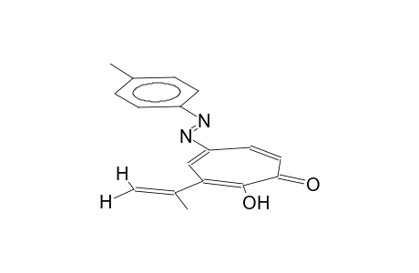 1-hydroxy-2-ethenyl-4-(4-methylphenyldiazeno)-1,3,5-cycloheptatrien-7-one