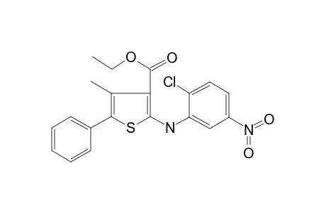 2-(2-Chloro-5-nitro-anilino)-4-methyl-5-phenyl-thiophene-3-carboxylic acid ethyl ester