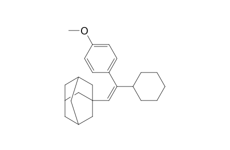 1-[(Z)-2-cyclohexyl-2-(4-methoxyphenyl)ethenyl]adamantane