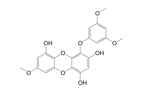 1-(3,5-Dimethoxyphenoxy)-7-Methoxy-2,4,9-trihydroxydibenzo-1,4-dioxin