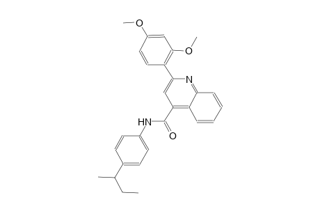 N-(4-sec-butylphenyl)-2-(2,4-dimethoxyphenyl)-4-quinolinecarboxamide