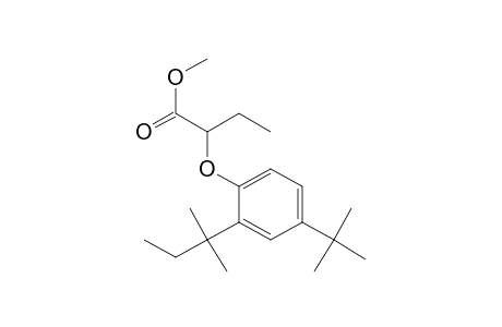Butanoic acid, 2-[4-(1,1-dimethylethyl)-2-(1,1-dimethylpropyl)phenoxy]-, methyl ester