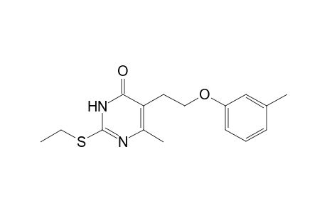 2-(ethylthio)-6-methyl-5-[2-(3-methylphenoxy)ethyl]-1H-pyrimidin-4-one