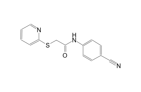 N-(4-cyanophenyl)-2-(2-pyridinylsulfanyl)acetamide