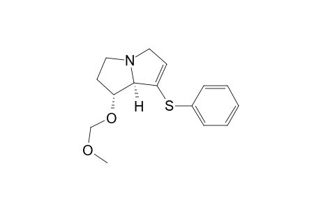 1H-Pyrrolizine, 2,3,5,7a-tetrahydro-1-(methoxymethoxy)-7-(phenylthio)-, cis-(.+-.)-