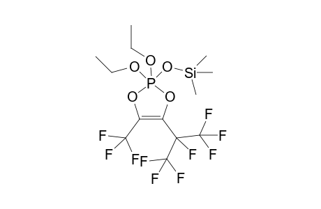 2,2-Diethoxy-2-trimethylsiloxy-4-trifluoromethyl-5-[1',2',2',2'-tetrafluoro-1'-(trifluoromethyl)ethyl]-1,3,2-lambda(5)sigma(5)-dioxaphospholene-(4)